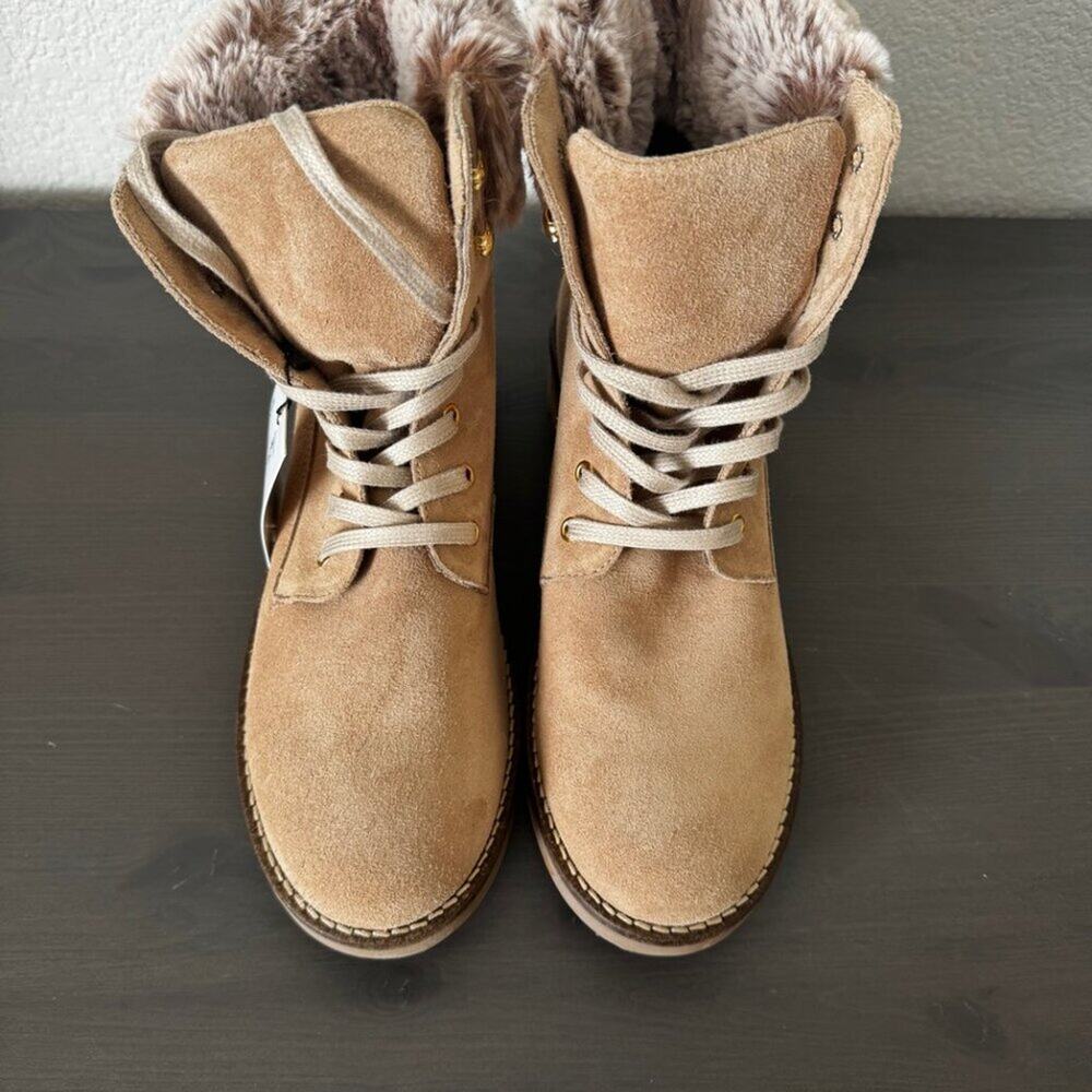Antonio La Faria | NIB Leather Ankle Lace-up Boots with Side Zip size 9.5 - Picture 4 of 11